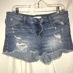 Denim shorts